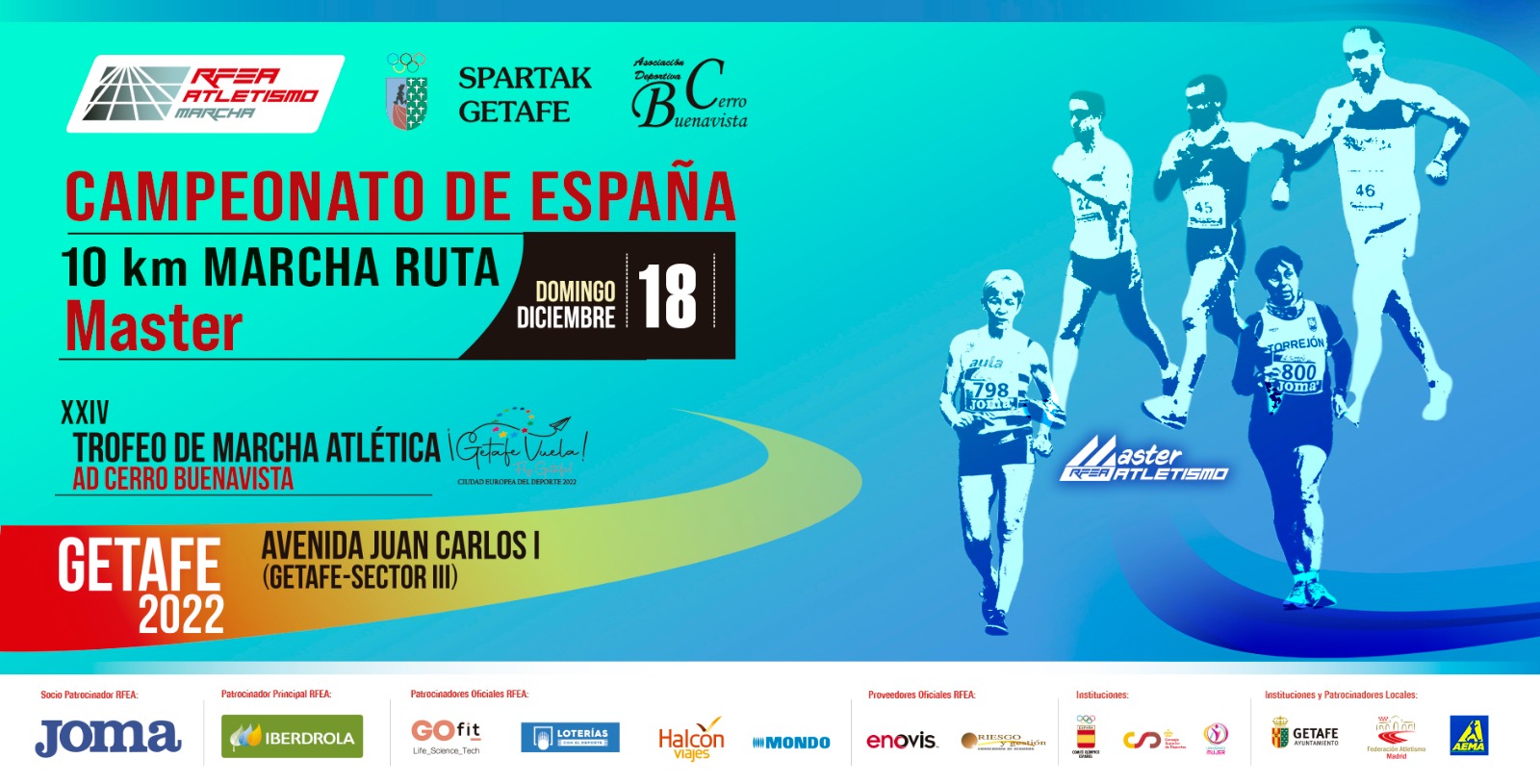 (Información) Campeonato de España Máster. XXIV Trofeo Nacional de Marcha en ruta "CERRO BUENAVISTA"
