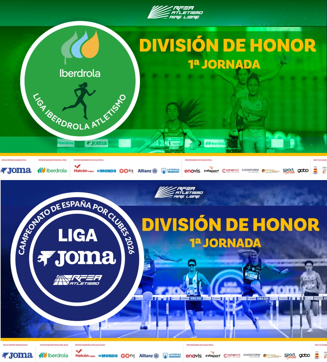 Campeonato de España de Clubes (División de Honor y 1ª División) 1ª Jornada (2026)