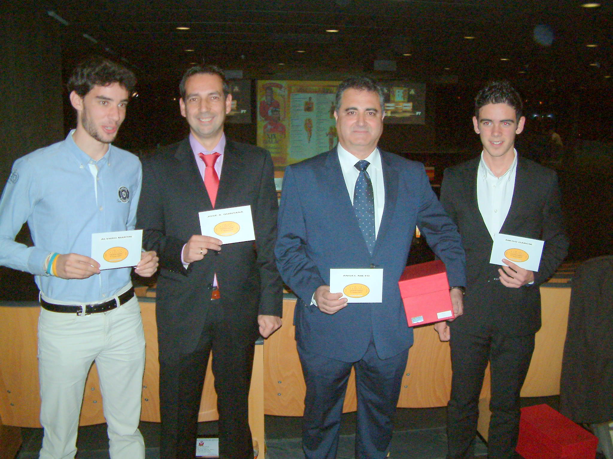 A. Martín, J. A. Quintana, A. Nieto y D. García reciben Premios de AEMA 